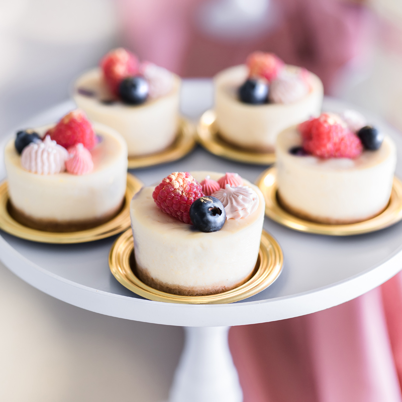 Mini Cheesecakes als onderdeel van je Dessert Sweet Table