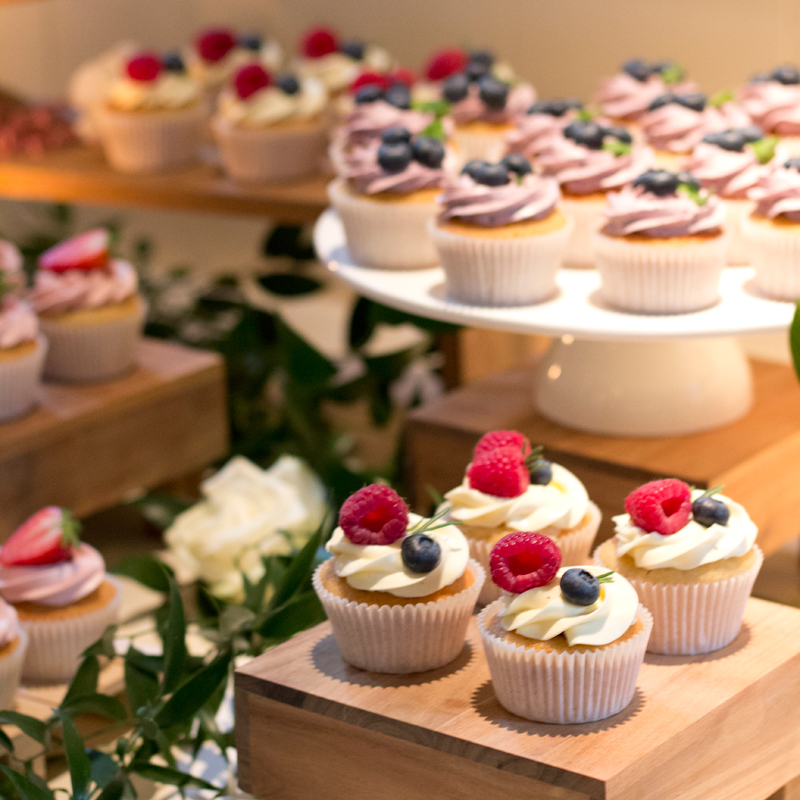 Cupcake Tafel tijdens je bruiloft
