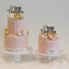 Blush & Gold Drip Cake - Afbeelding 2