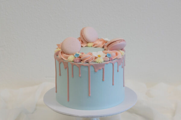 Macarons (gender reveal taart)