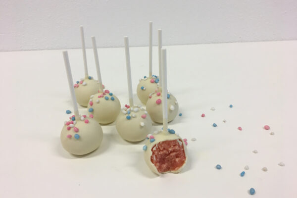 Gender Reveal Cakepops (muisjes)