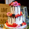 Drip Cake met Fruit en Macarons - Afbeelding 4