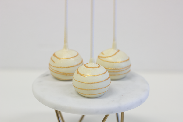 Gouden strepen cake pops