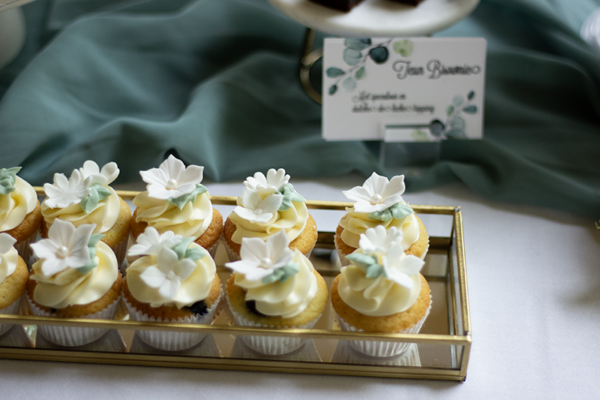 Bloemen MINI cupcakes