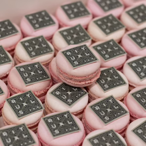 branded macarons
